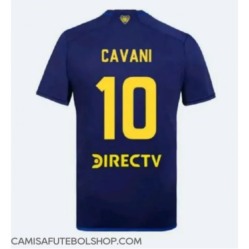 Camisa de time de futebol Boca Juniors Edinson Cavani #10 Replicas 3º Equipamento 2024-25 Manga Curta